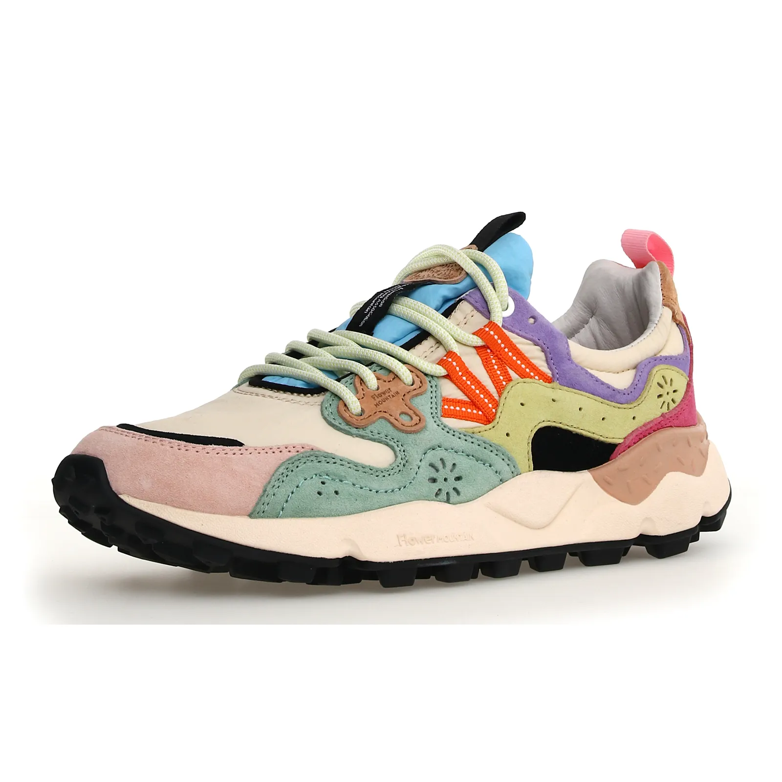 Flower Mountain Yamano 3 Sneaker (Unisex) - Pink/Beige/Light Green