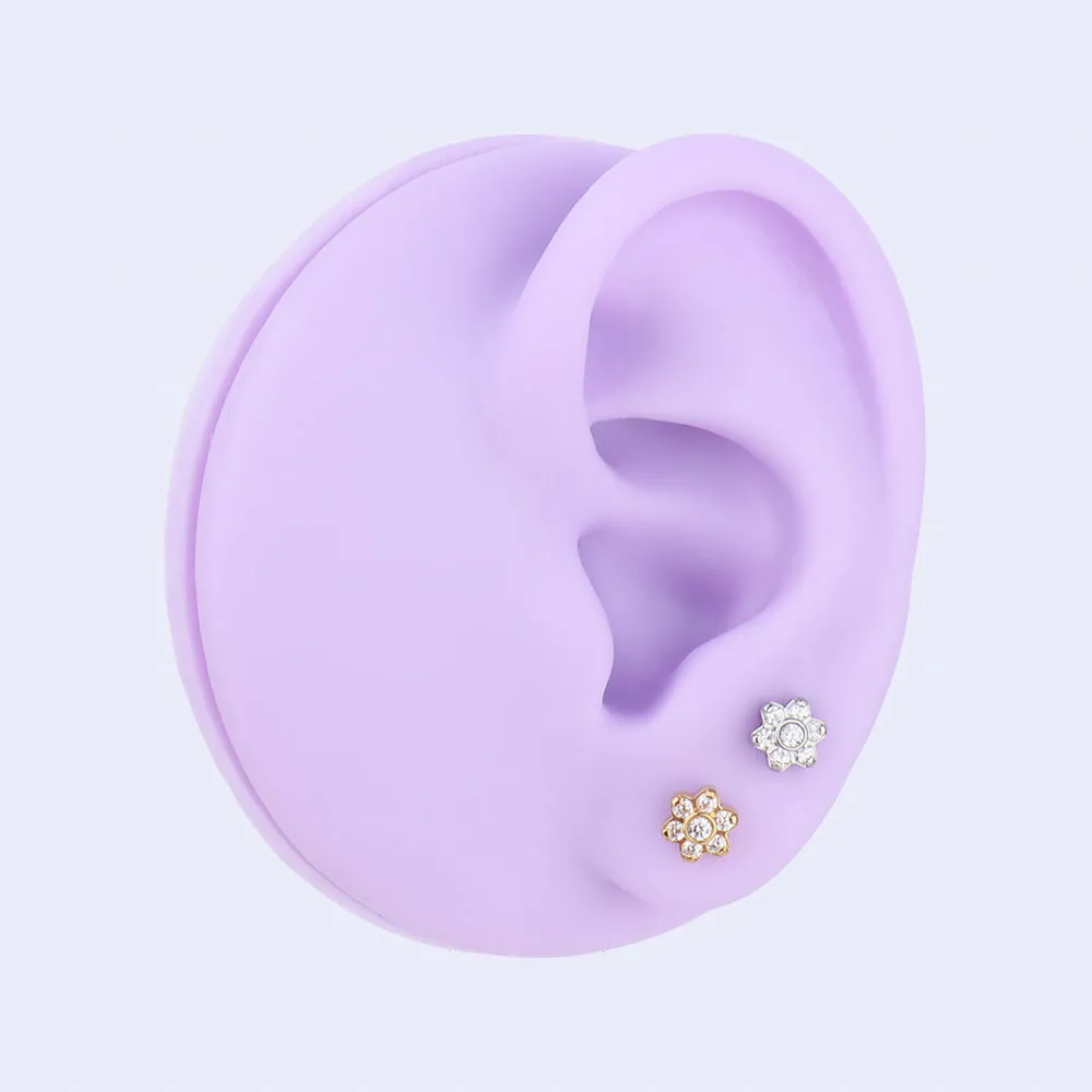 Gem Flower Stud