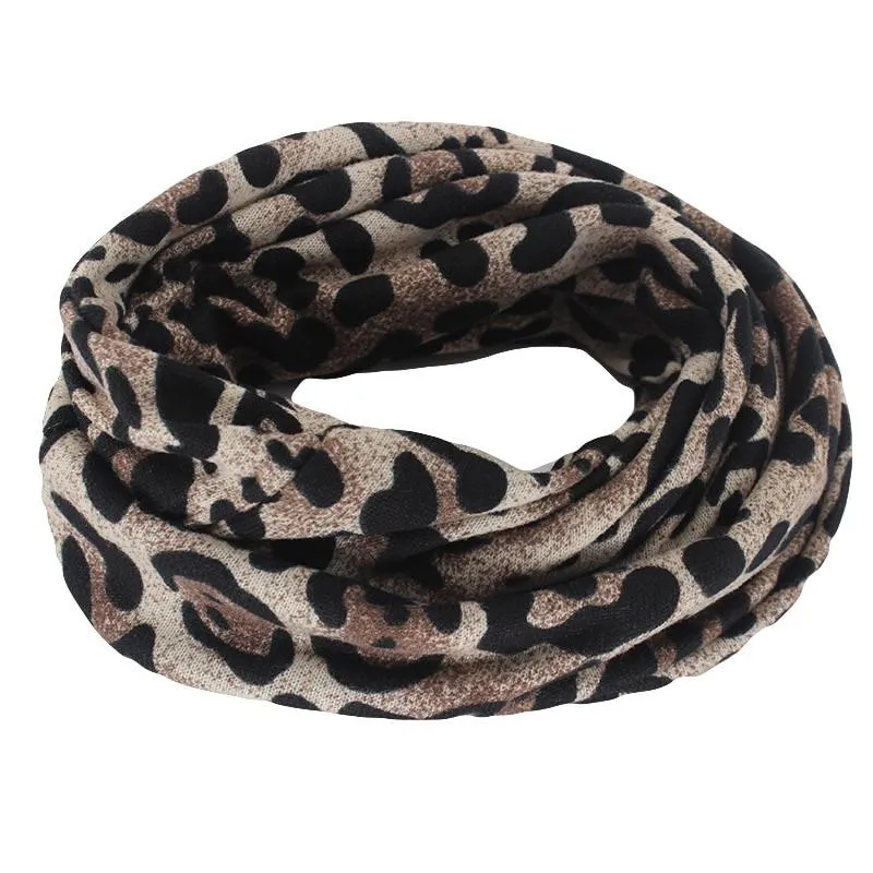 Hip-hop Leopard Print Cotton Beanie, Skullie or Scarf