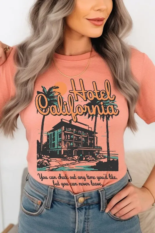 Hotel California Beach Summer Graphic T Shirts