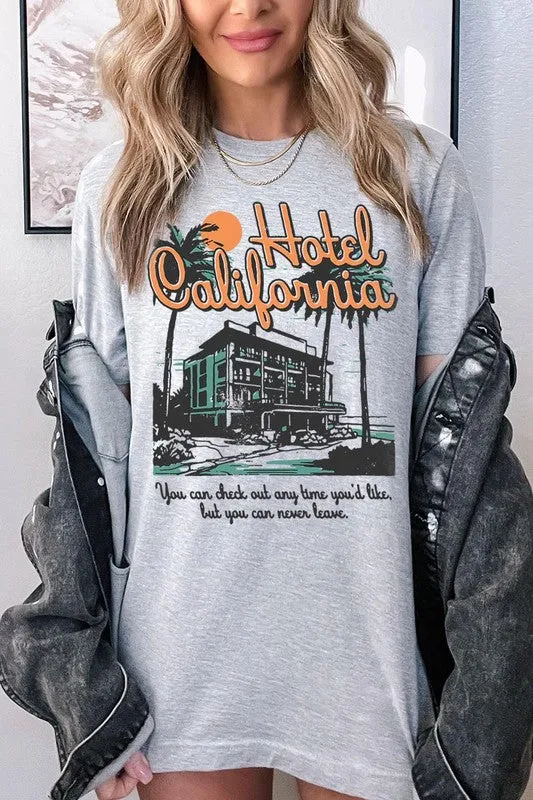 Hotel California Beach Summer Graphic T Shirts