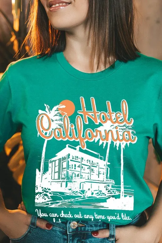 Hotel California Beach Summer Graphic T Shirts