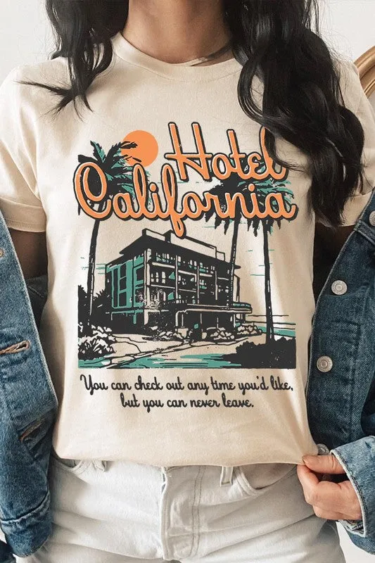 Hotel California Beach Summer Graphic T Shirts