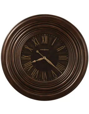 Howard Miller Harrisburg Oversized Wall Clock - Dark Brown Finish