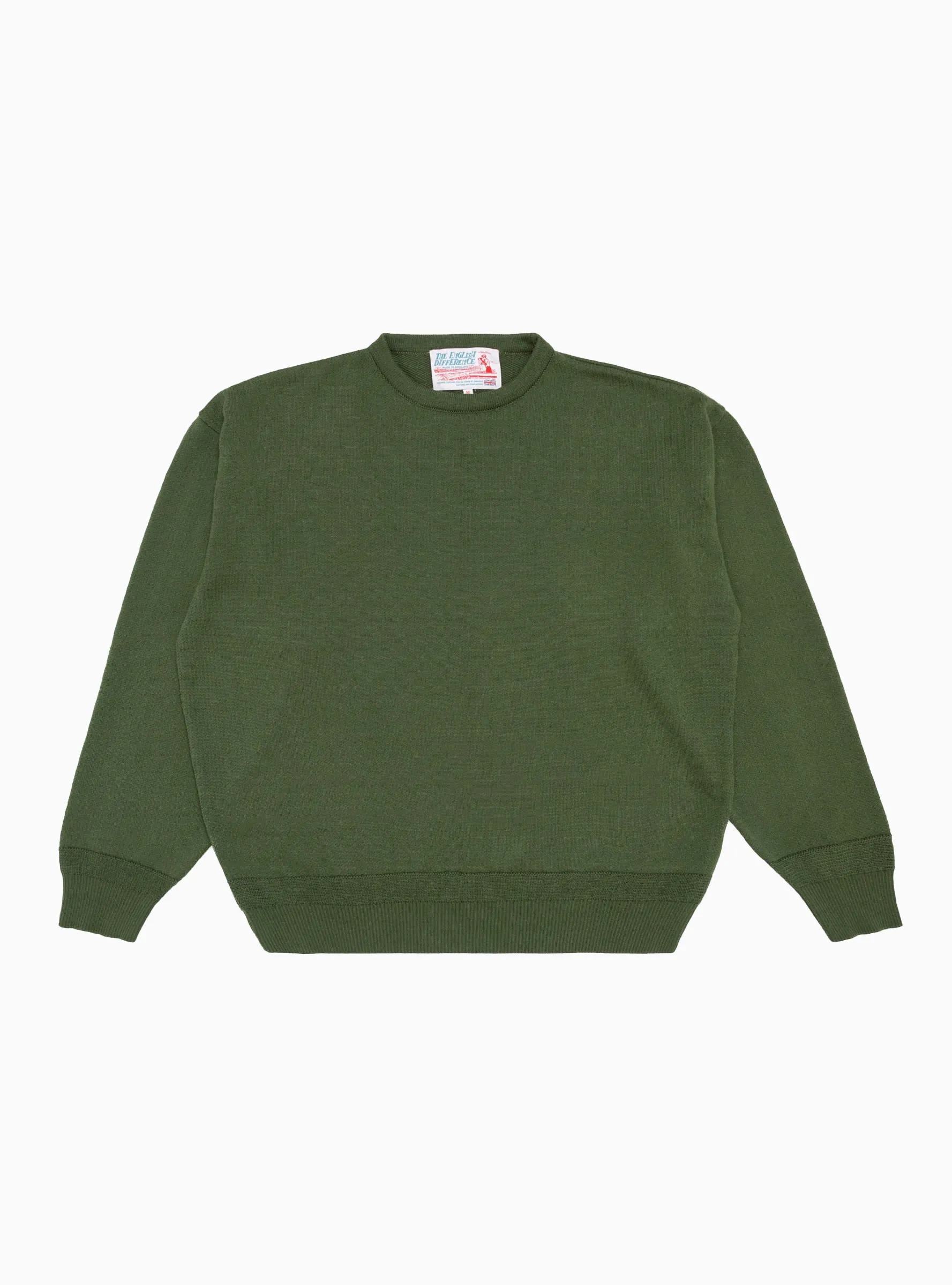 Kendrew Crew Jumper Moss Green