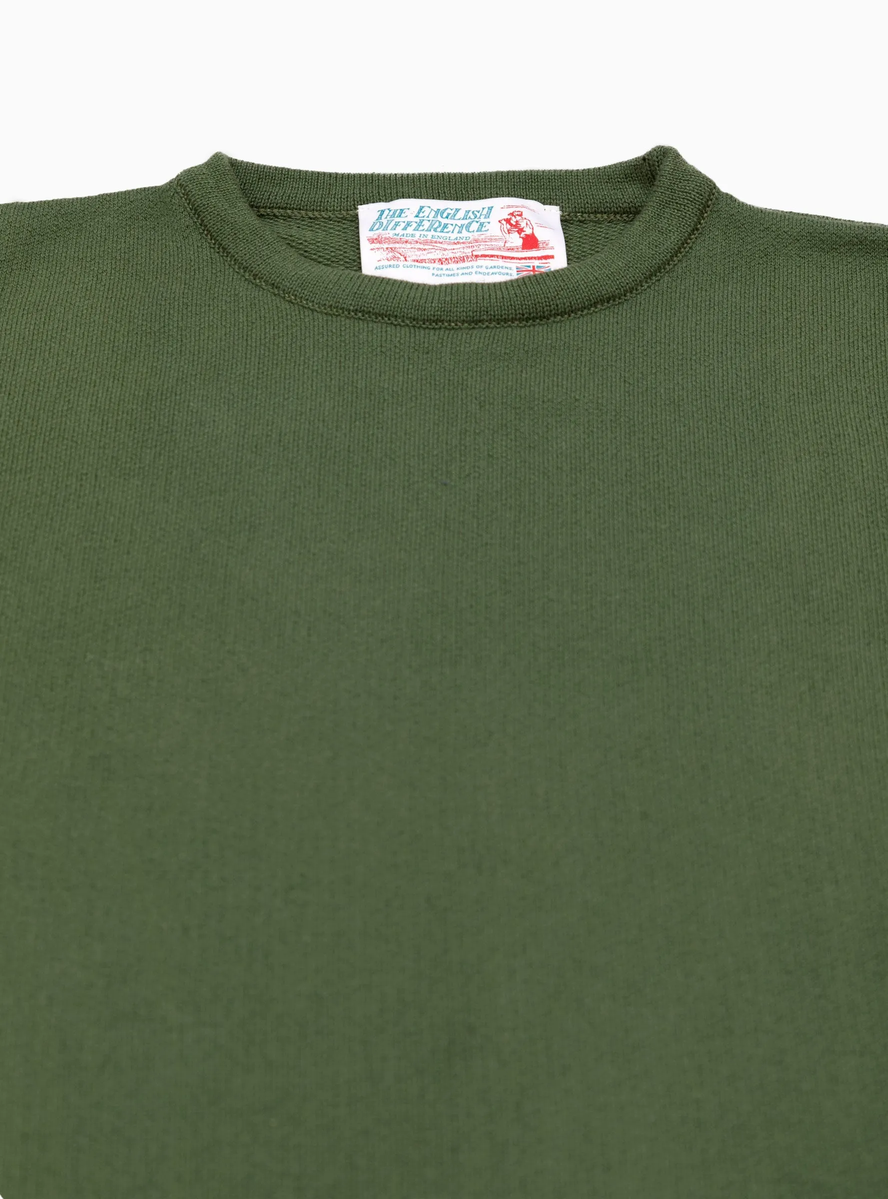 Kendrew Crew Jumper Moss Green