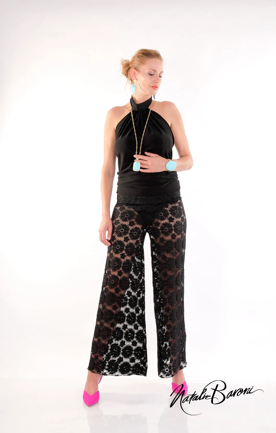 Lace Palazzo Pant - Burano