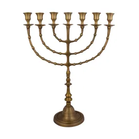 Large Authentic Bronze Plated Menorah 18″ / 47cm