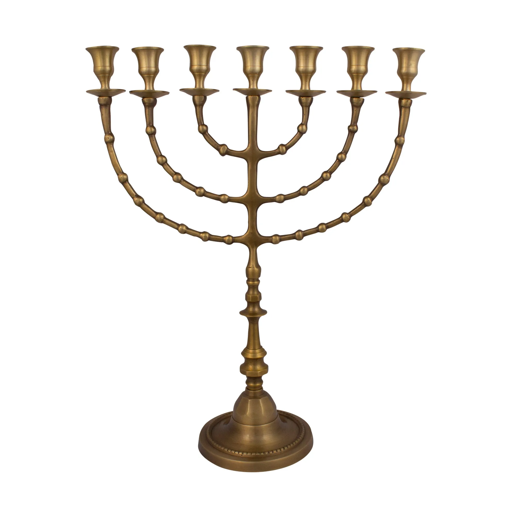 Large Authentic Bronze Plated Menorah 18″ / 47cm