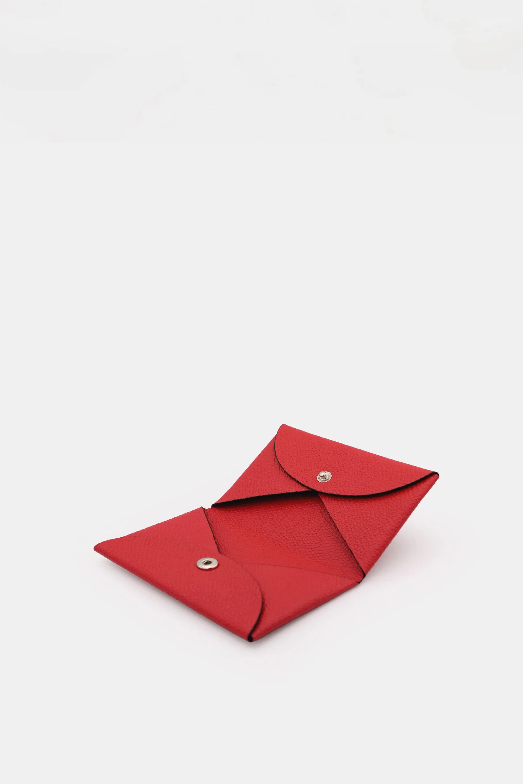 Leather Card Holder, Red