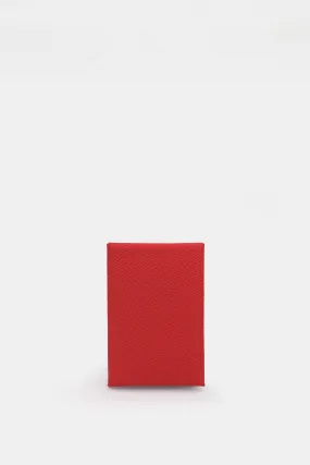 Leather Card Holder, Red