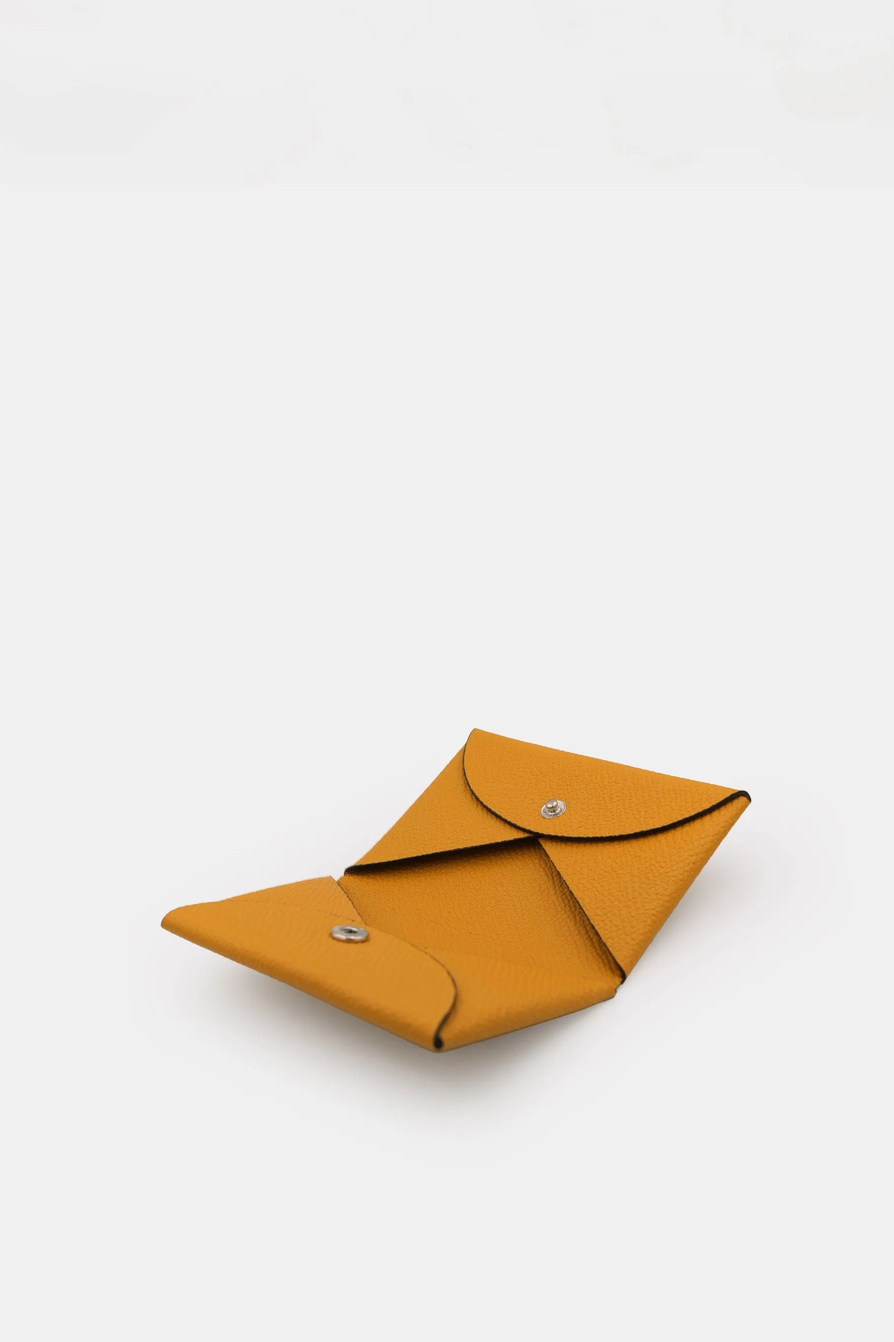 Leather Card Holder, Yellow