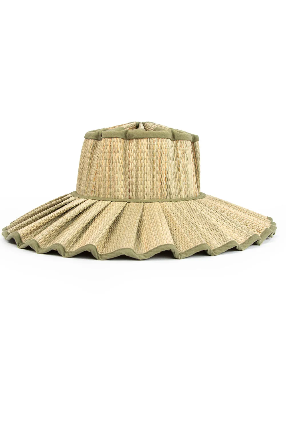 Lorna Murray Capri Maxi Hat in Olive Grove