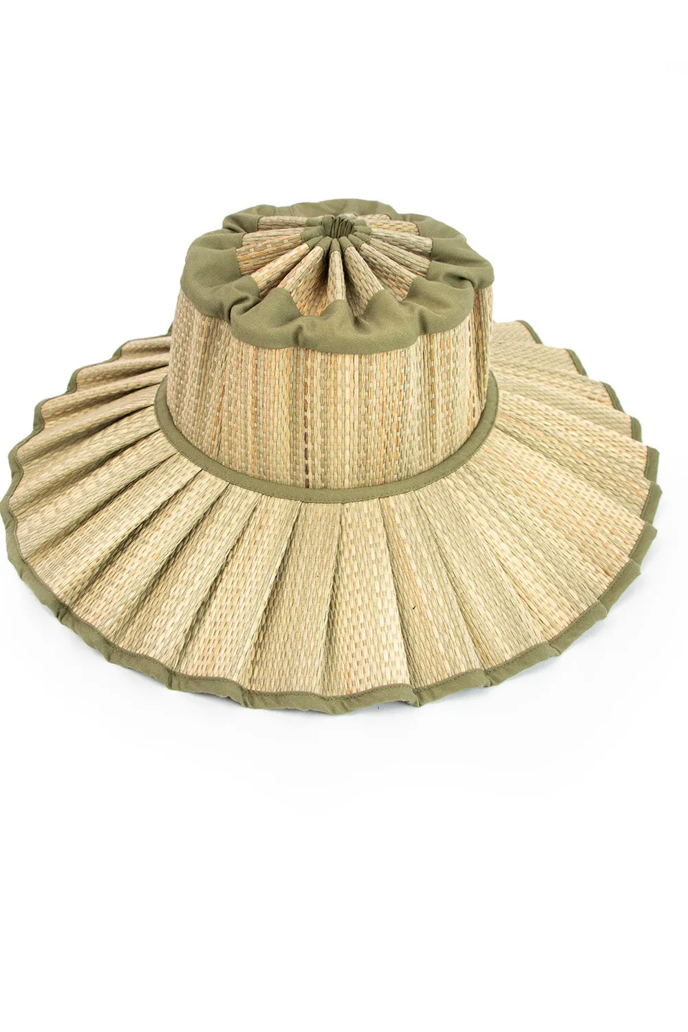 Lorna Murray Capri Maxi Hat in Olive Grove