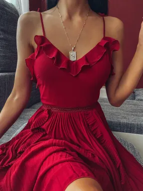 Maia Dress - Red (Final Sale)