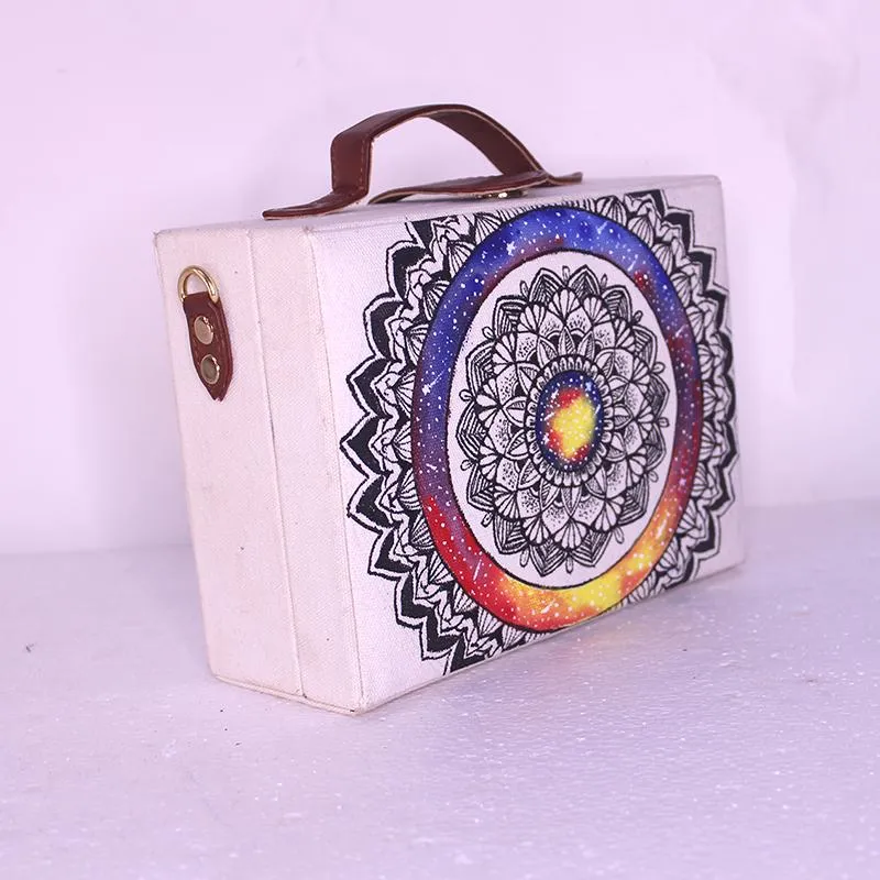 Mandala women Hand-Painted Crossbody Sling Bag for women