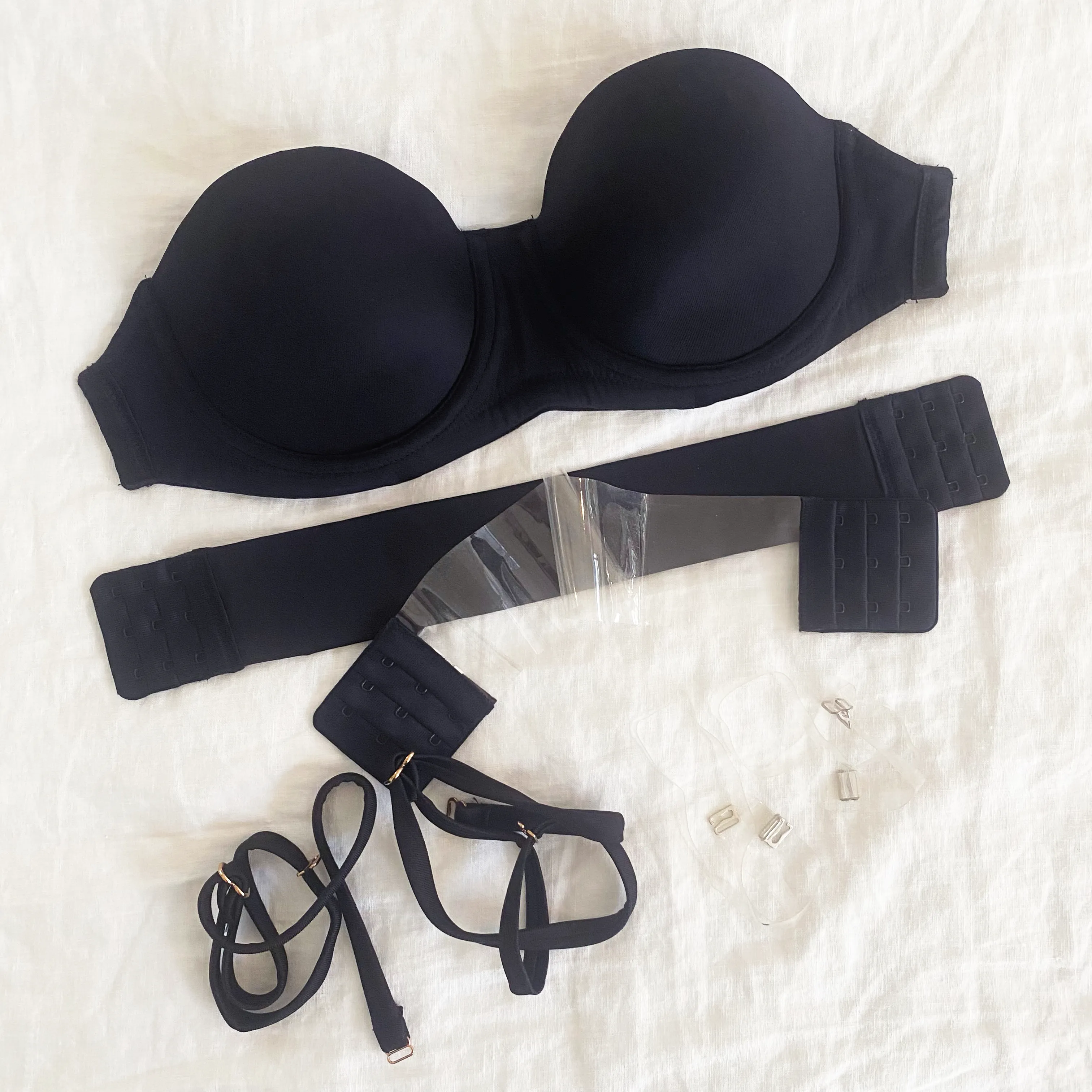 Manhattan Black & Clear Bra Set