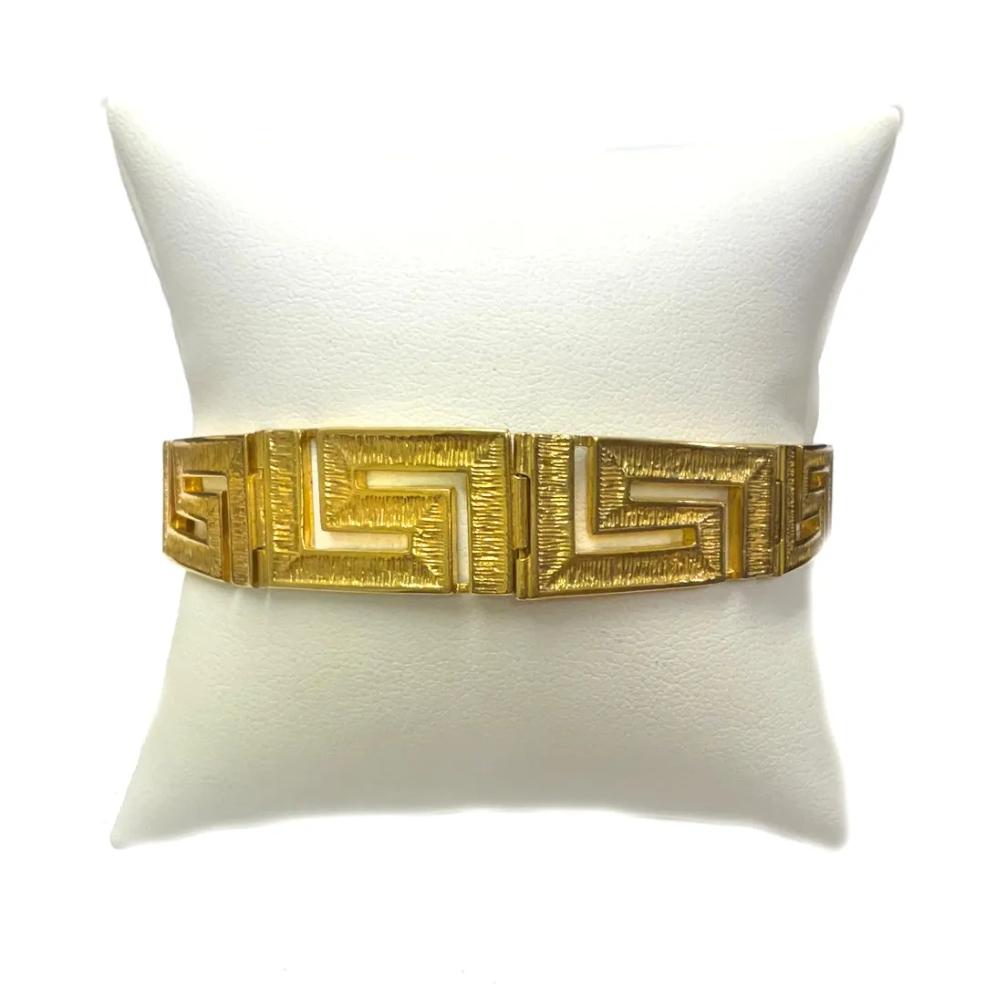 Meander Artisan Gold Bracelet