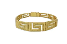 Meander Artisan Gold Bracelet