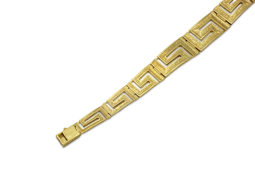 Meander Artisan Gold Bracelet