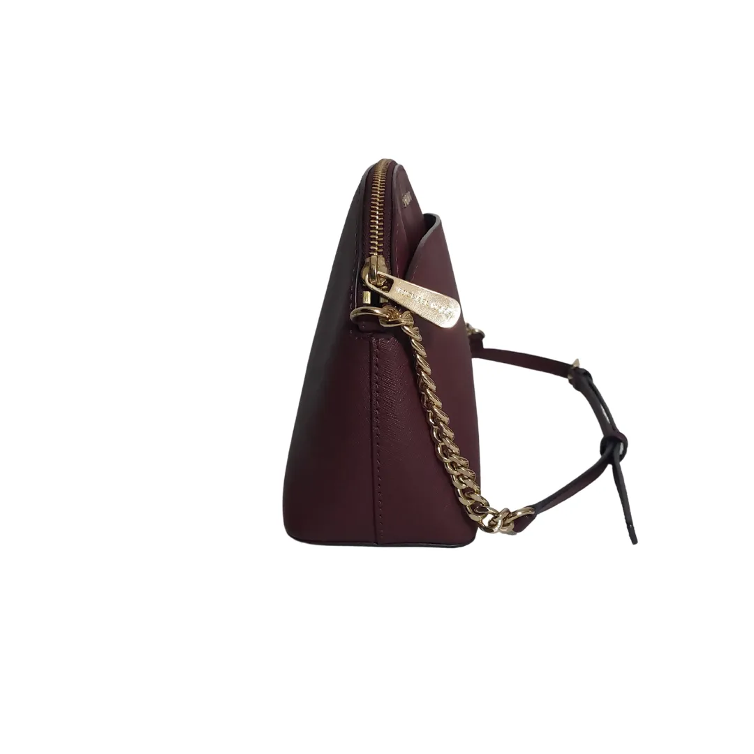 Michael Kors Maroon Front Pocket Dome Crossbody | Gently Used |