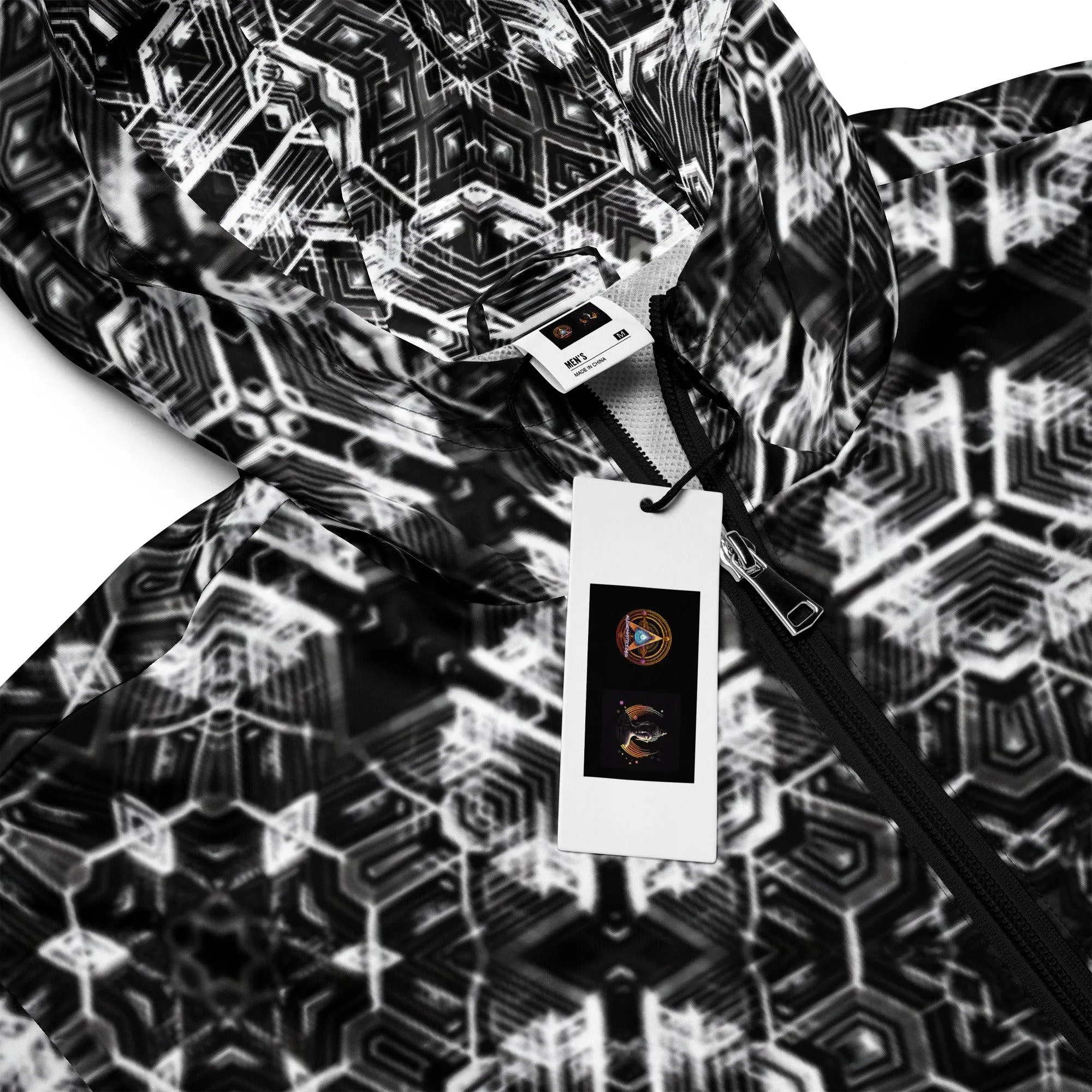 Morphing Sacred Geometry Hexagonal Windbreaker v1.0 by Meta Zen