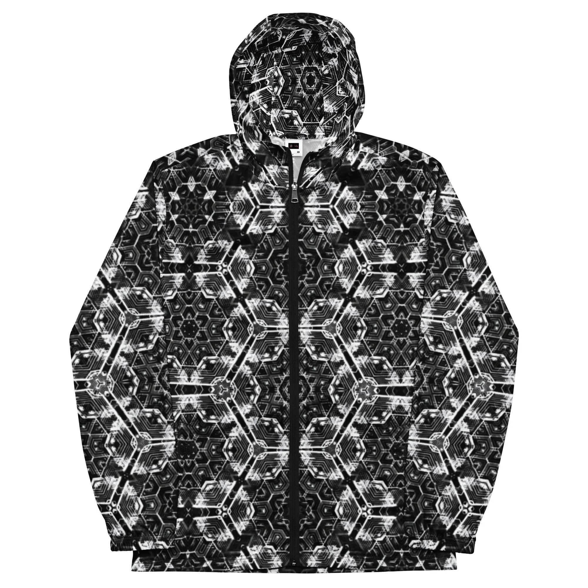 Morphing Sacred Geometry Hexagonal Windbreaker v1.0 by Meta Zen