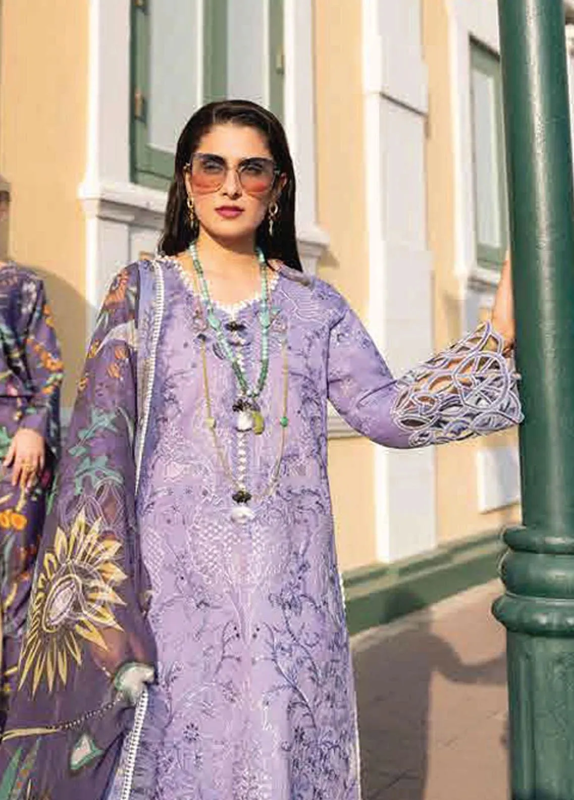 Mushq Embroidered Summer Three Piece MQ-23