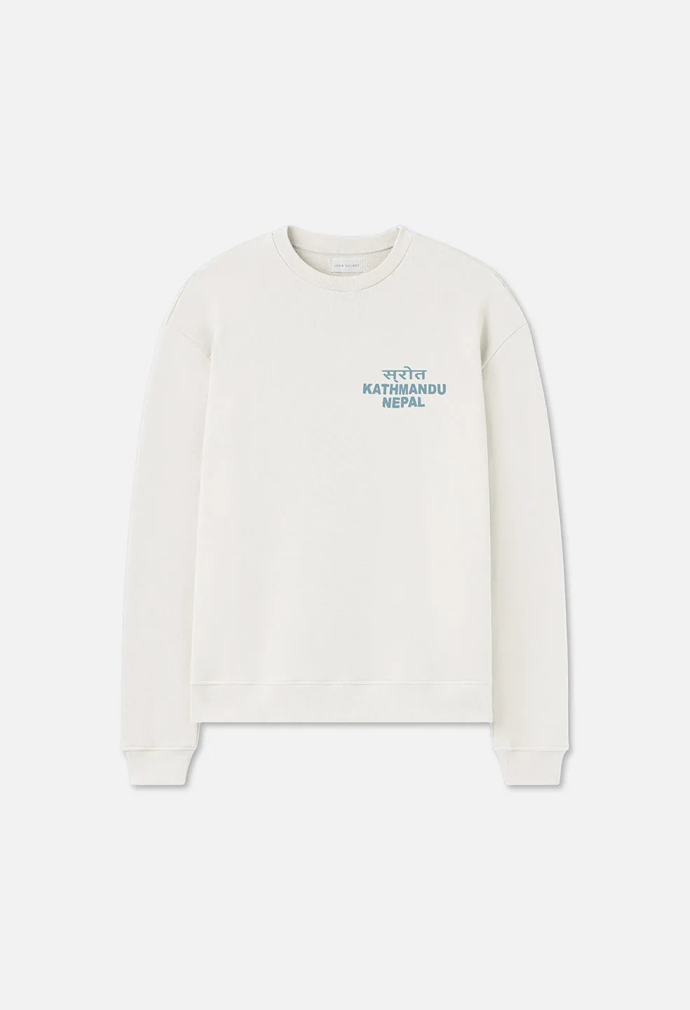 Nepal Oversized Crewneck Pullover / Salt