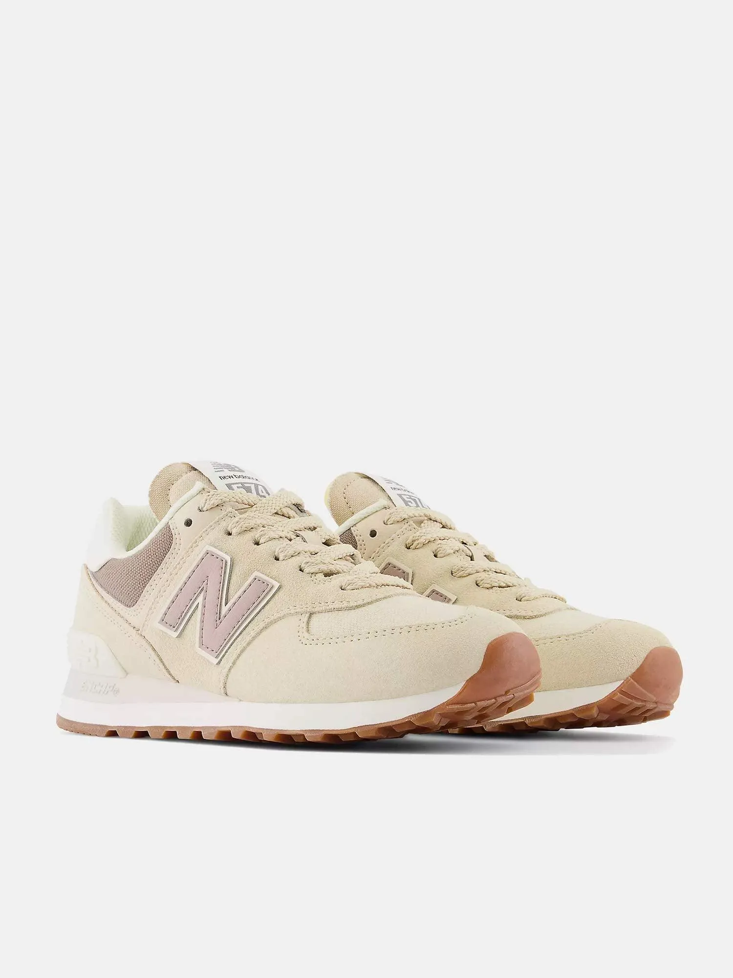 New Balance Womens 574 - Sandstone / Mushroom / Angora