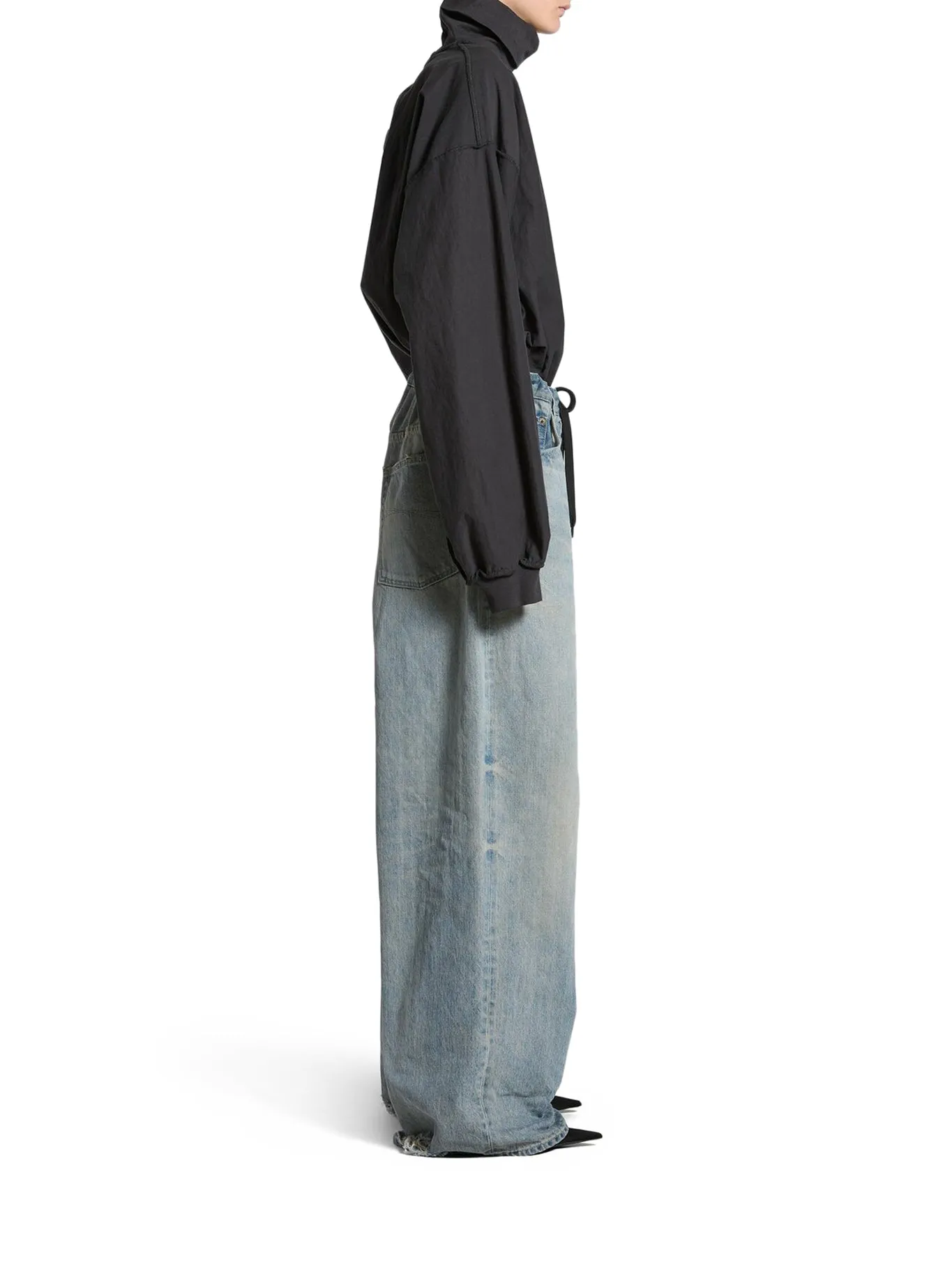 OVERSIZED BAGGY PANTS IN BLUE