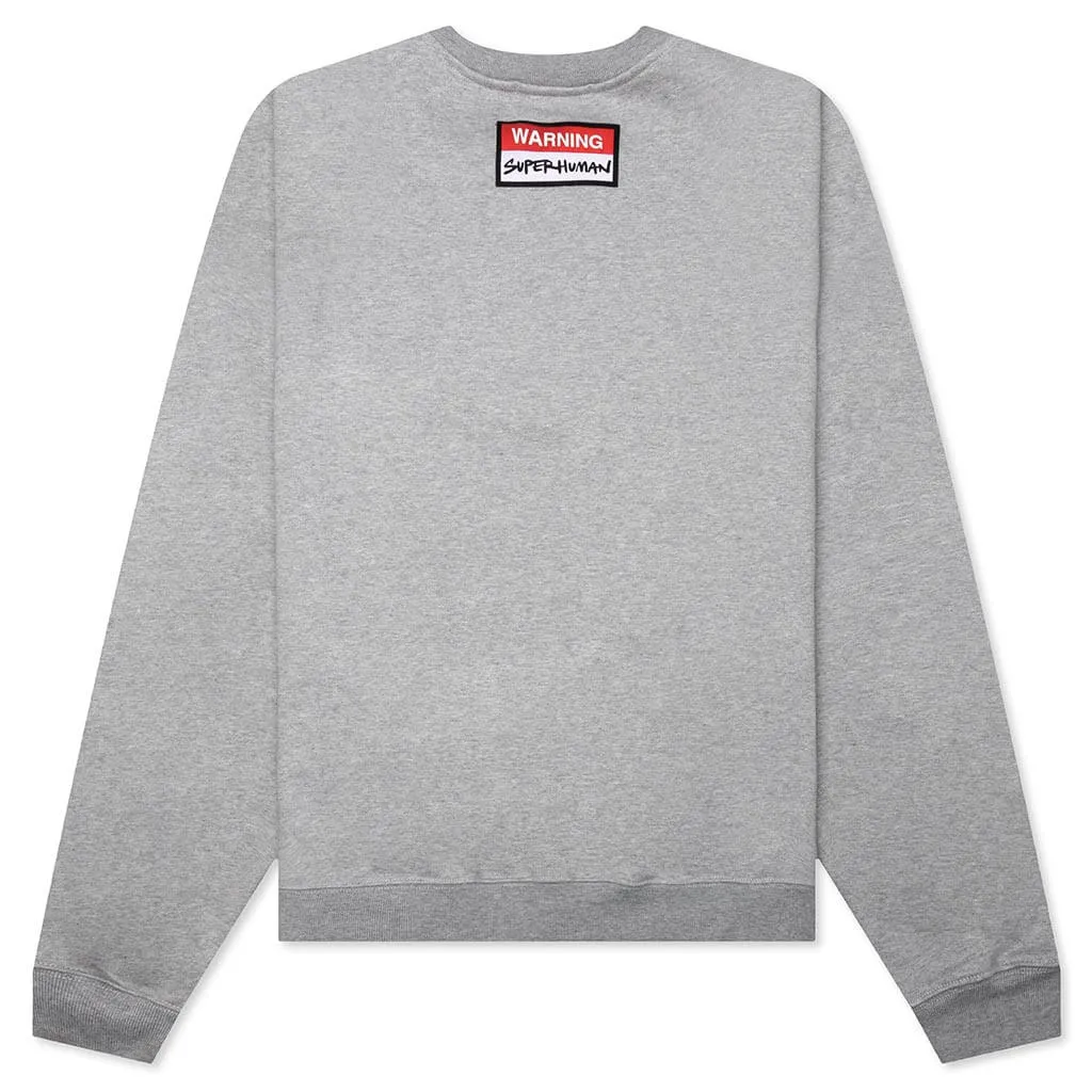 Oversized Planet Crewneck - Heather Grey