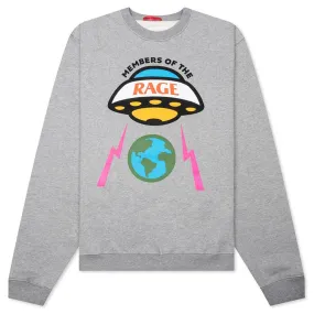 Oversized Planet Crewneck - Heather Grey