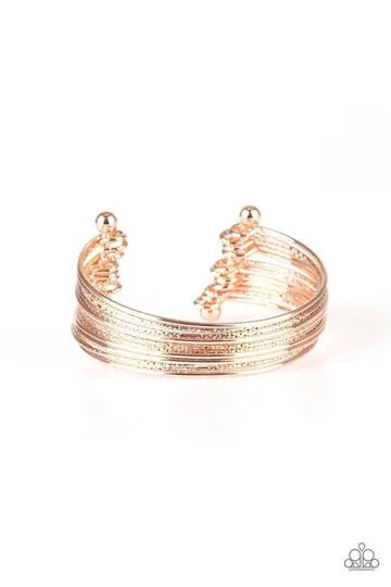 Paparazzi Endlessly Empress Rose Gold Cuff Bracelet