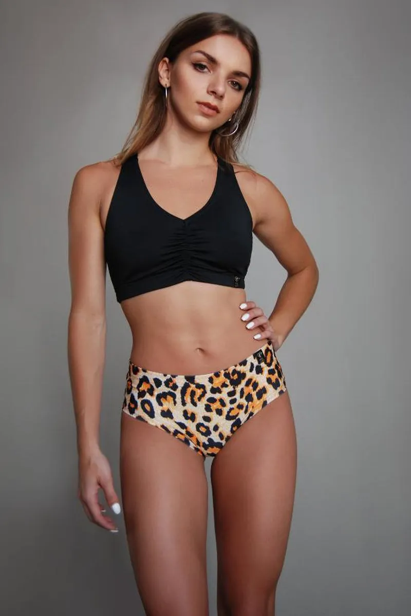 Pole Addict Hot Pants - Sunrise Leopard