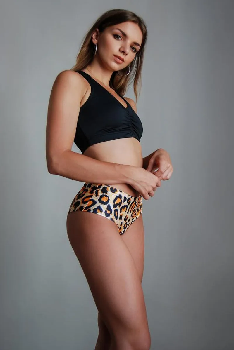 Pole Addict Hot Pants - Sunrise Leopard