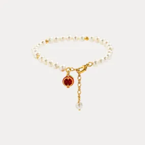 Pomegranate Pearl Bracelet