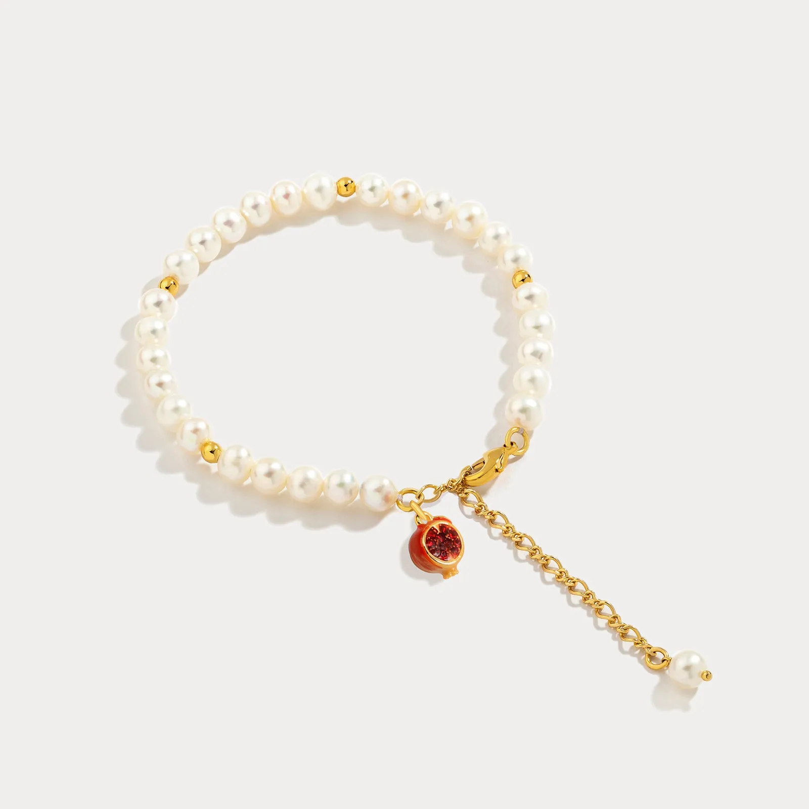 Pomegranate Pearl Bracelet