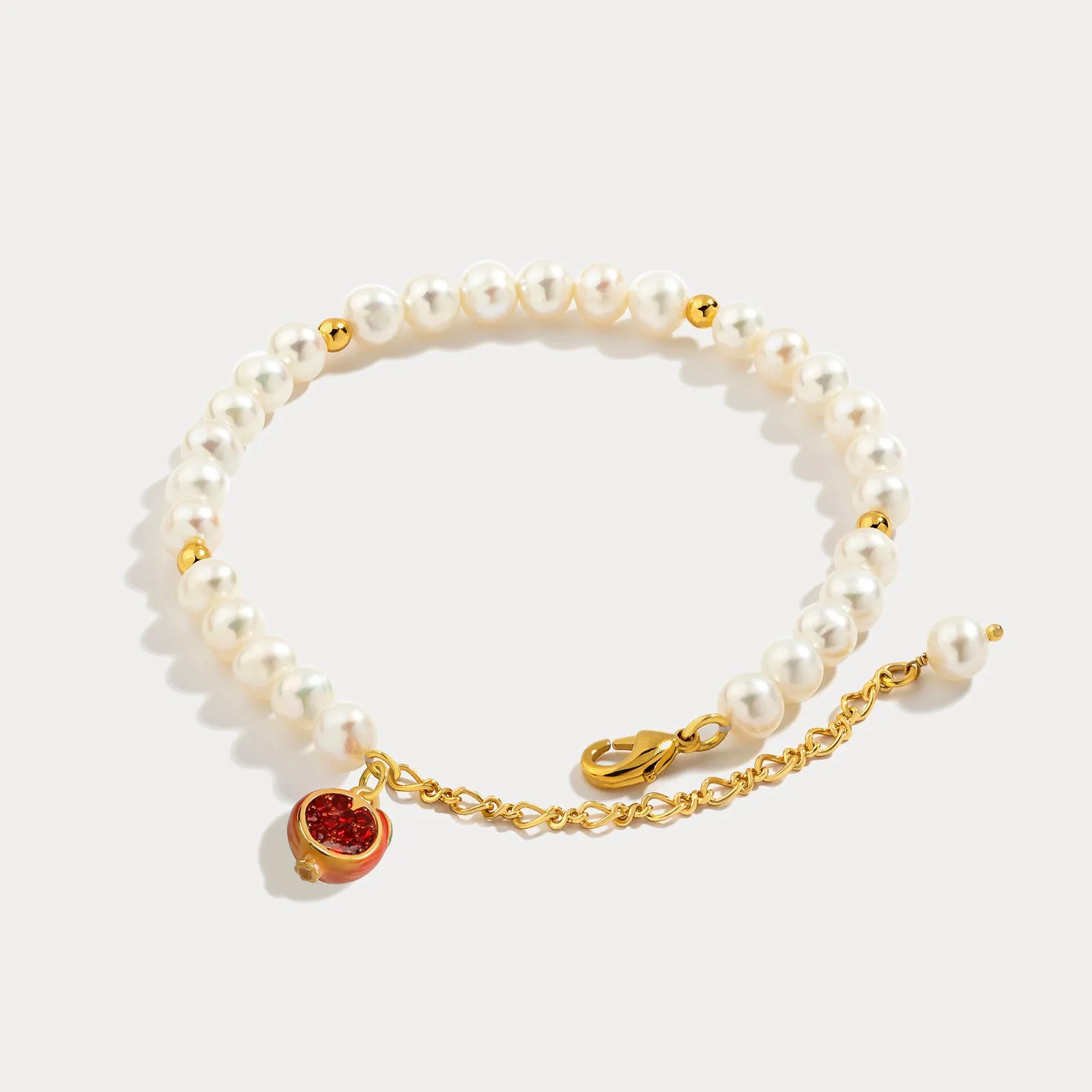 Pomegranate Pearl Bracelet