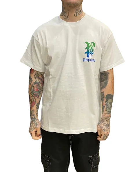 Propaganda men's short sleeve t-shirt Terror 23SSPRTS623 white