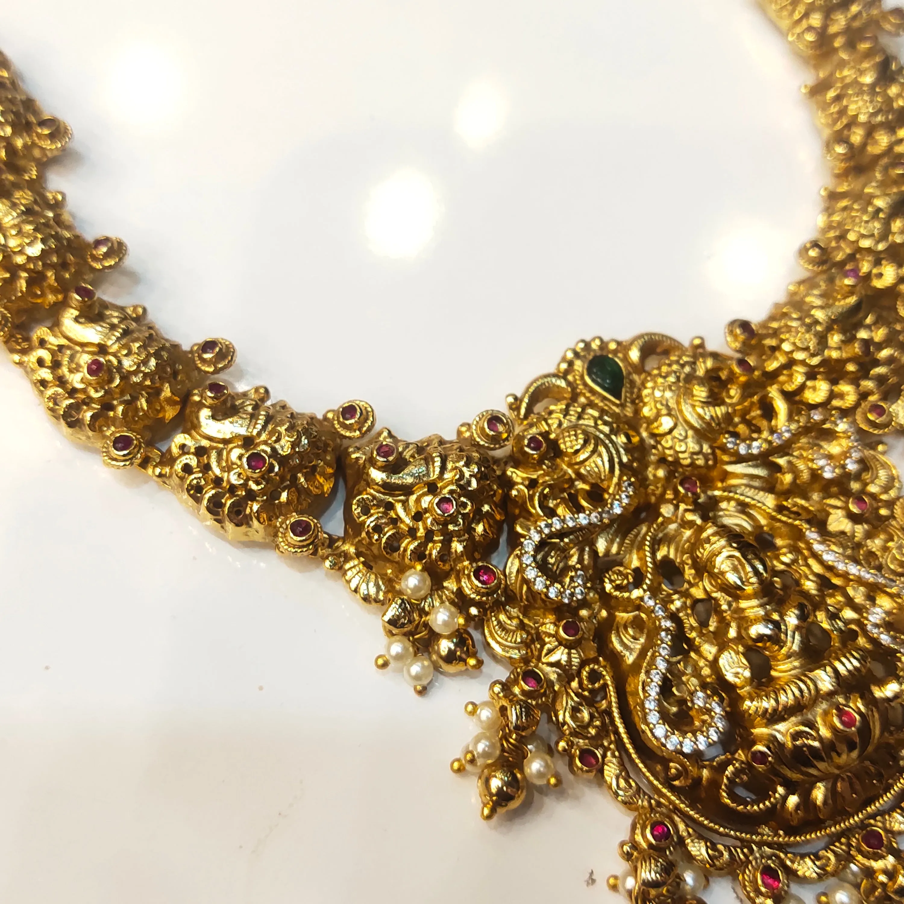 "A Majestic Treasure: Unveiling the Nagas Laxmi Necklace Set by ASP Fashion Jewellery"