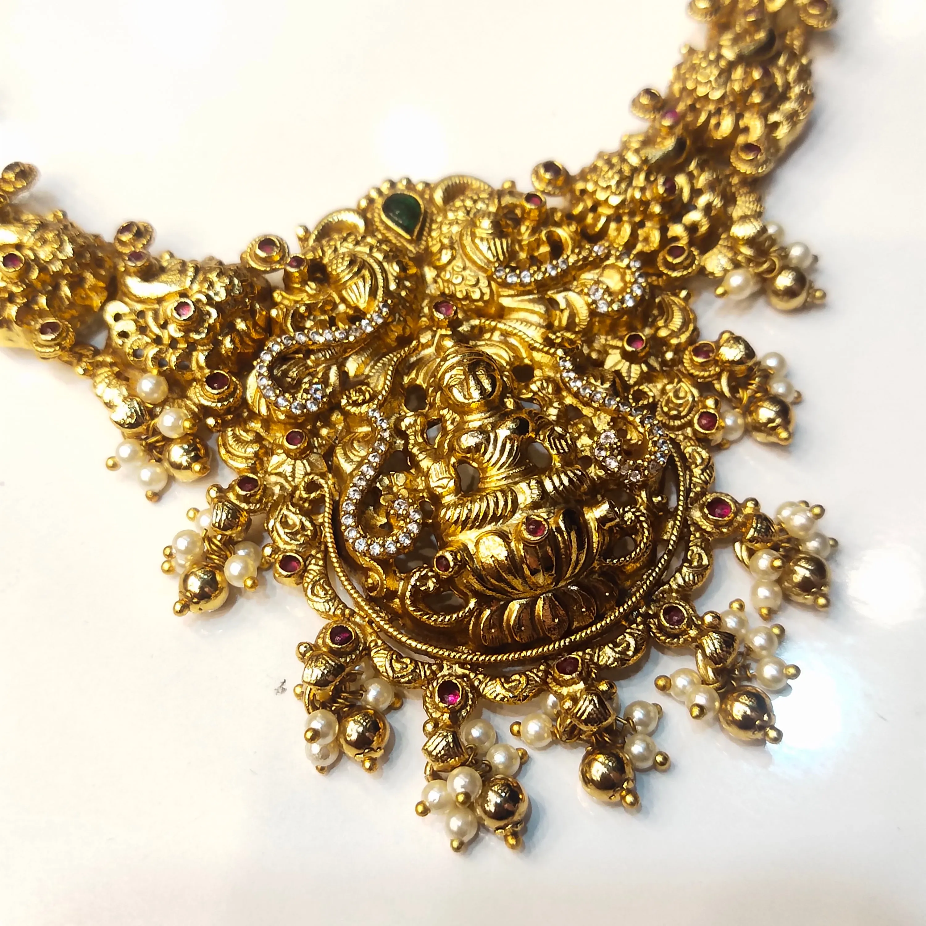 "A Majestic Treasure: Unveiling the Nagas Laxmi Necklace Set by ASP Fashion Jewellery"