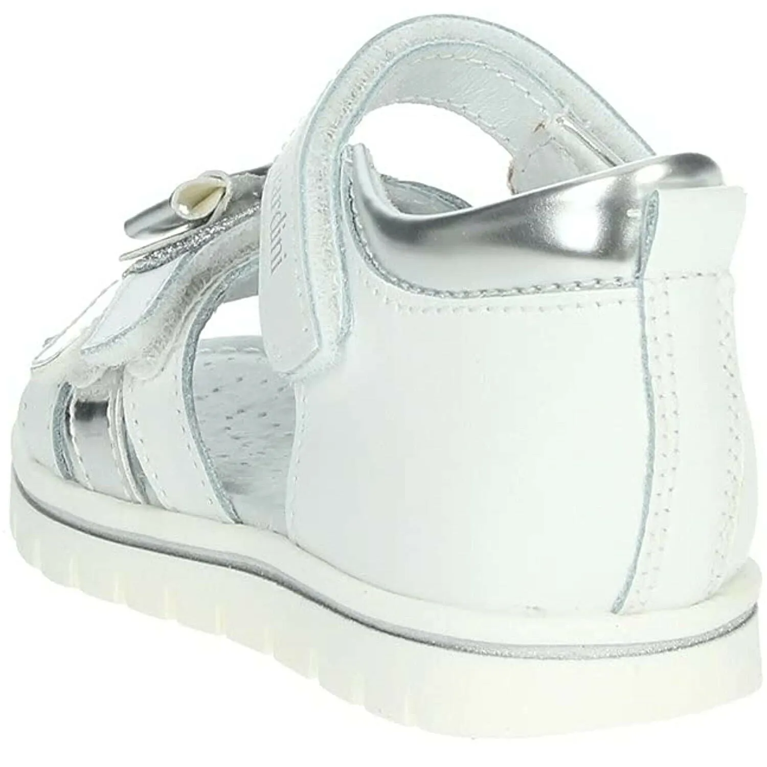 Scarpe bambina NeroGiardini - Art. E021473F 707 sandali bianco con strappo casual