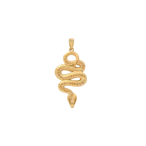 Serpent Pendant - Gold