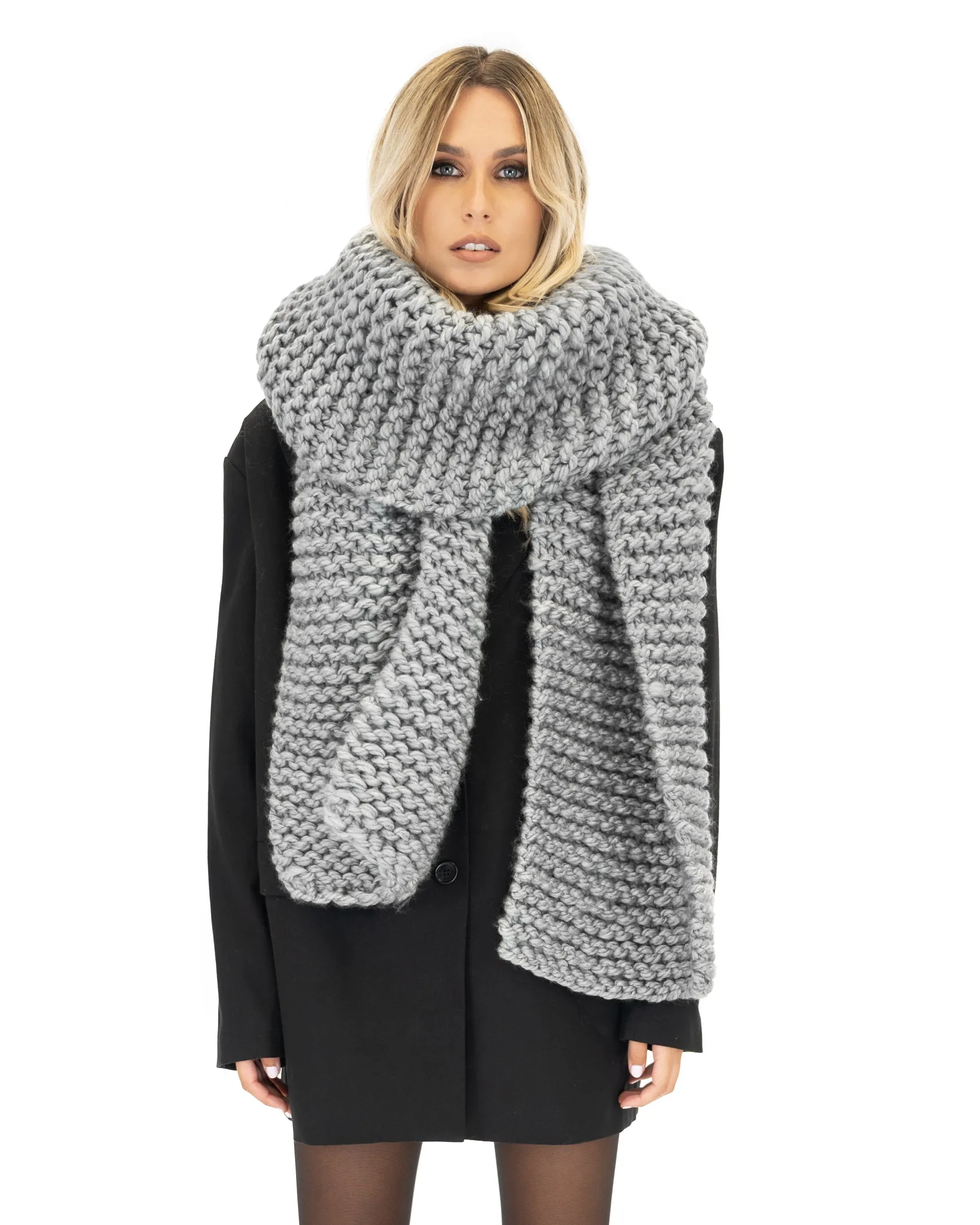 Straight Ribbed Scarf