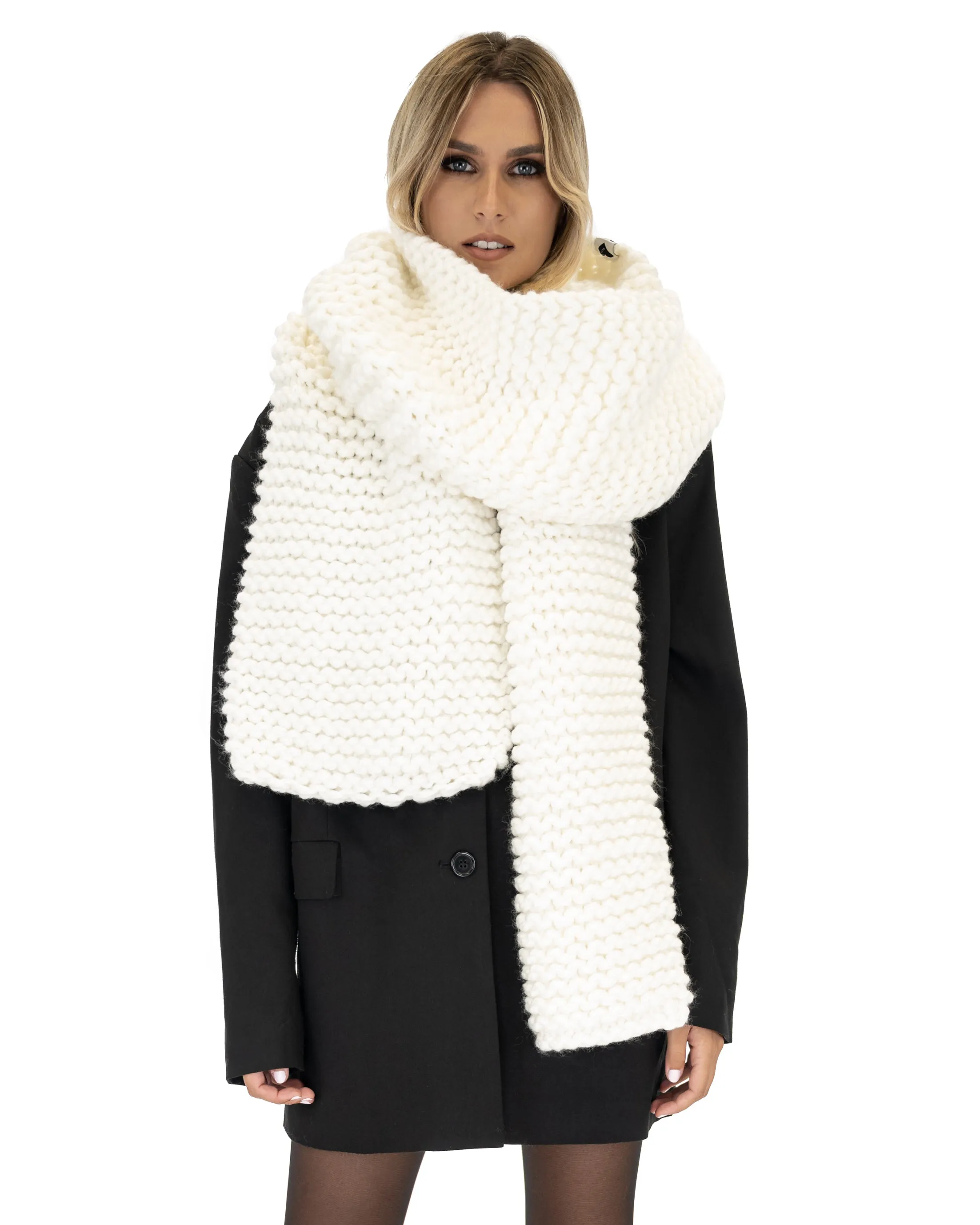 Straight Ribbed Scarf