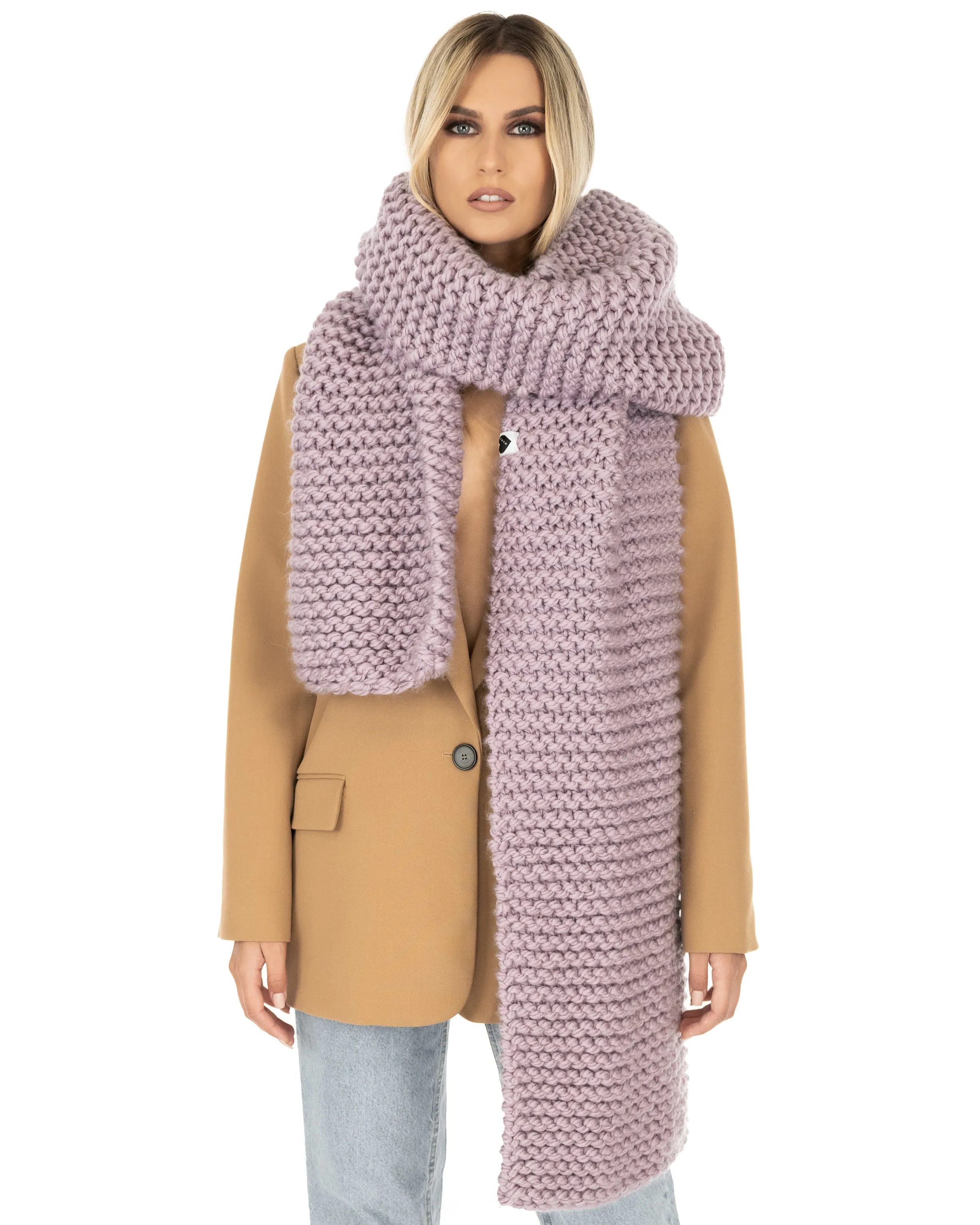 Straight Ribbed Scarf