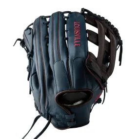 Super Z Slowpitch Fielding Glove 24 - Maroon - Navy - Red