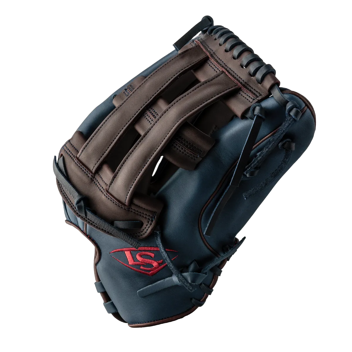 Super Z Slowpitch Fielding Glove 24 - Maroon - Navy - Red