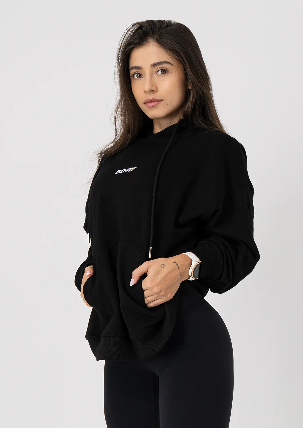 Sweater Basic Oversized - Negro